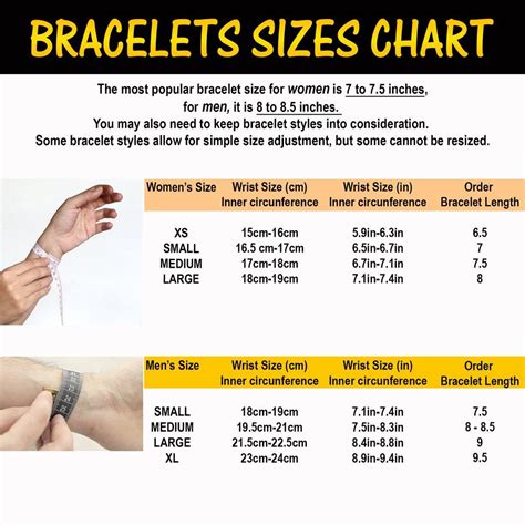 bracelet 18 cm|wrist bracelet size chart.